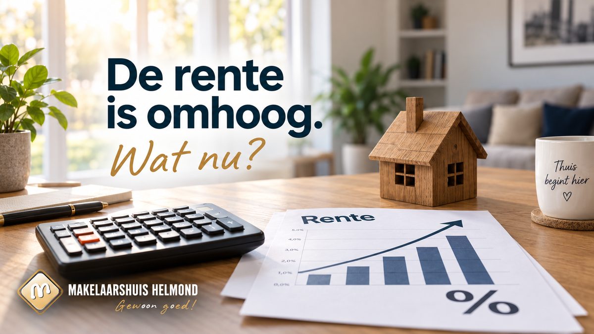 Gesprek aan tafel over hypotheeklasten en rente bij de verkoop van een woning in Helmond