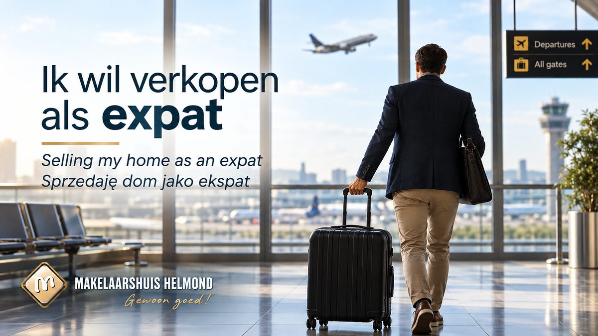 Internationale bewoners met koffers in een Nederlandse woonwijk bij Eindhoven en Helmond