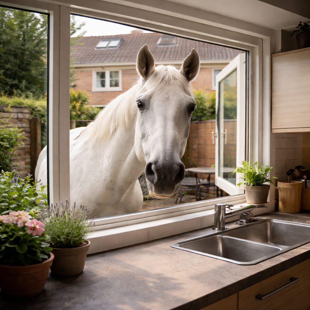 Een paard in de tuin? Tuurlijk mag dat!